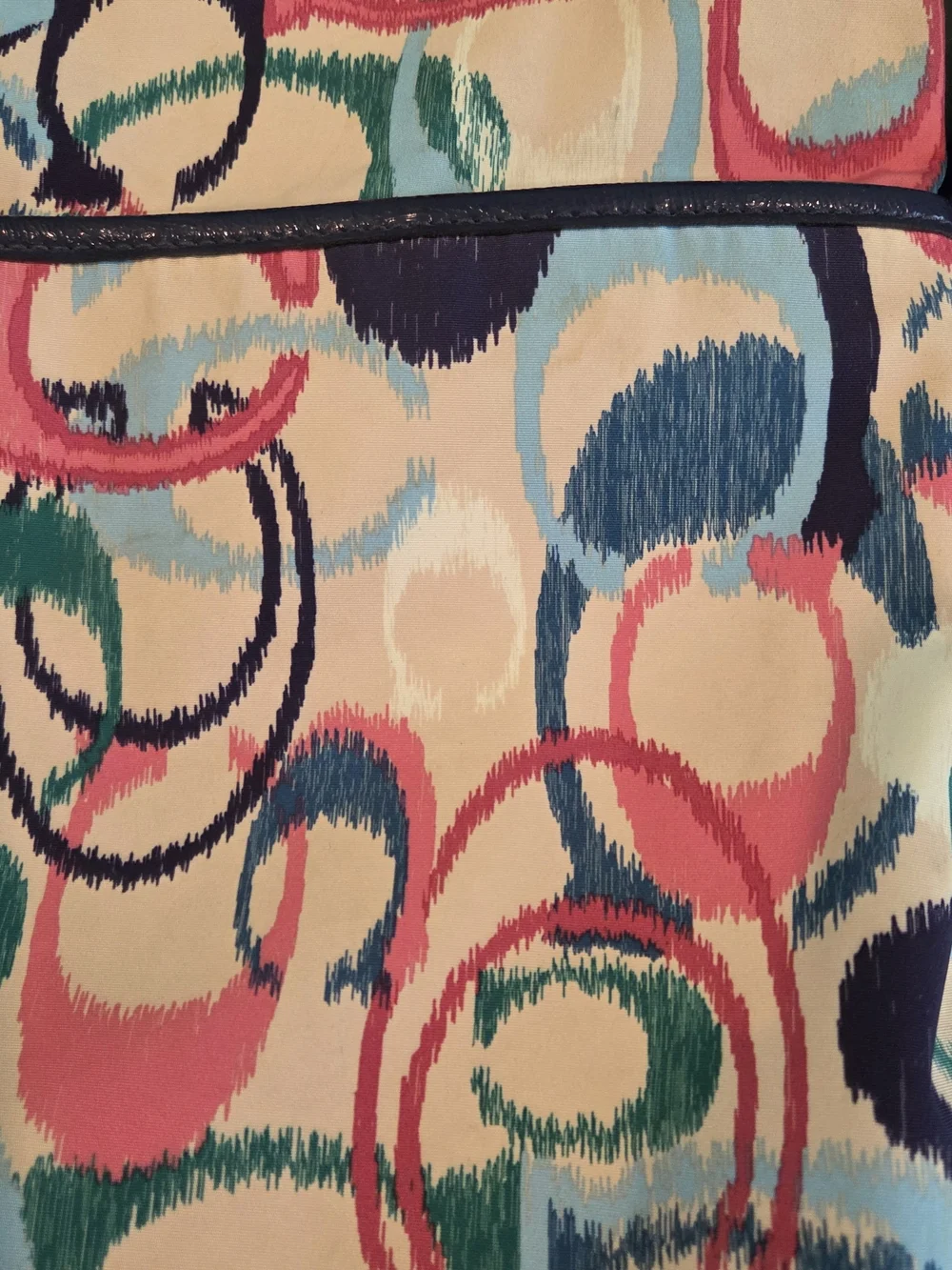Coach Ikat Signature Foldover Tote Crossbody Bag F24449
